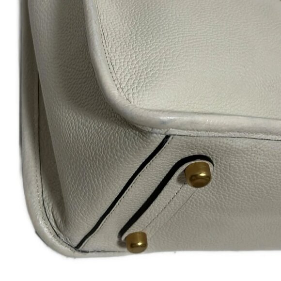 COACH Tyler Carryall C3768 Cream Leather - Tote Bag - Picture 5 of 9